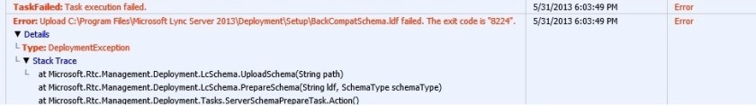 schema error