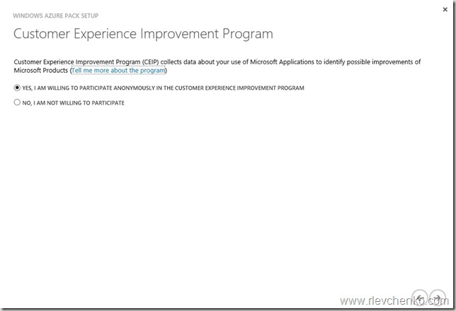 Windows Azure Pack Installation
