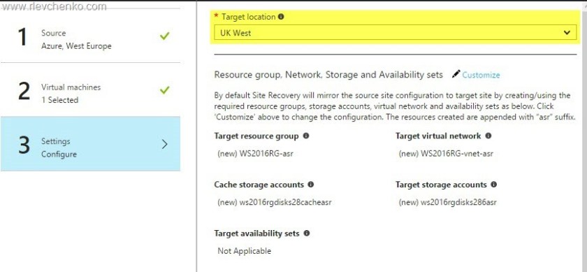 Azure Site Recovery | Azure to Azure
