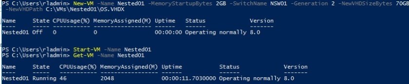 Nested Virtualization in Azure (Hyper-V, Windows Server 2016)