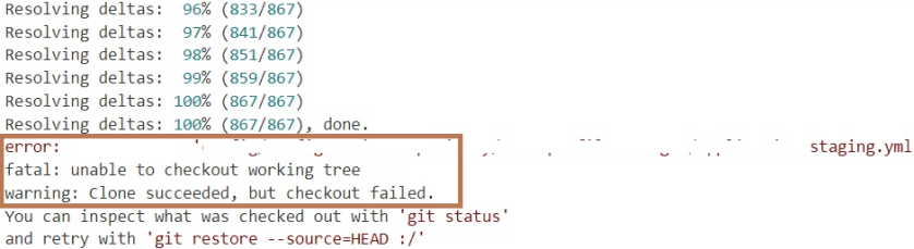 Git: clone succeeded, but checkout failed – UseIT | Roman Levchenko